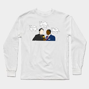 Sebastian Stan man you are looking good pow pow pow anthony and sebastian interview Long Sleeve T-Shirt